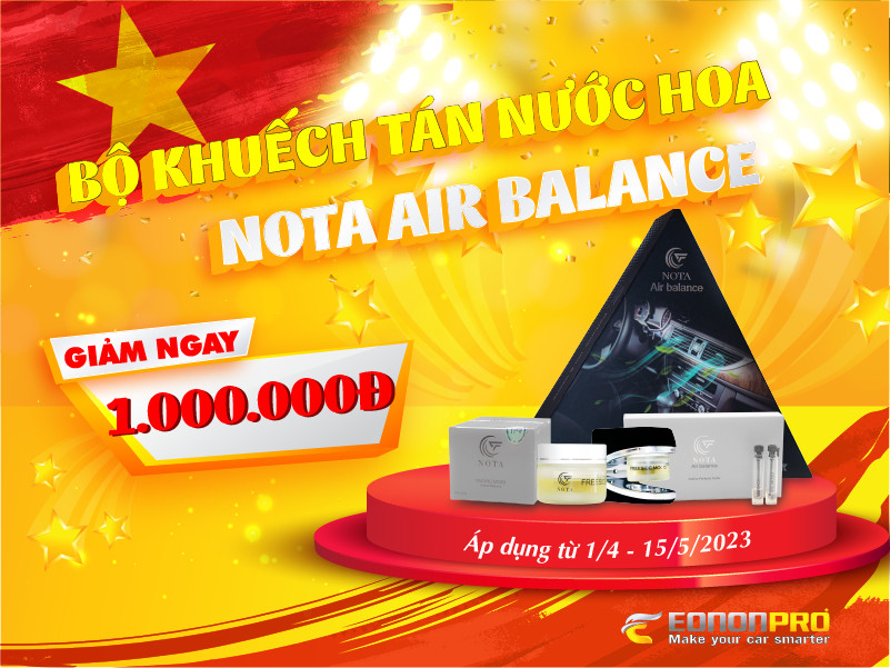 Eonon Pro giảm giá 1.000.000đ cho bộ khuếch tán nước hoa ô tô Nota Air Balance