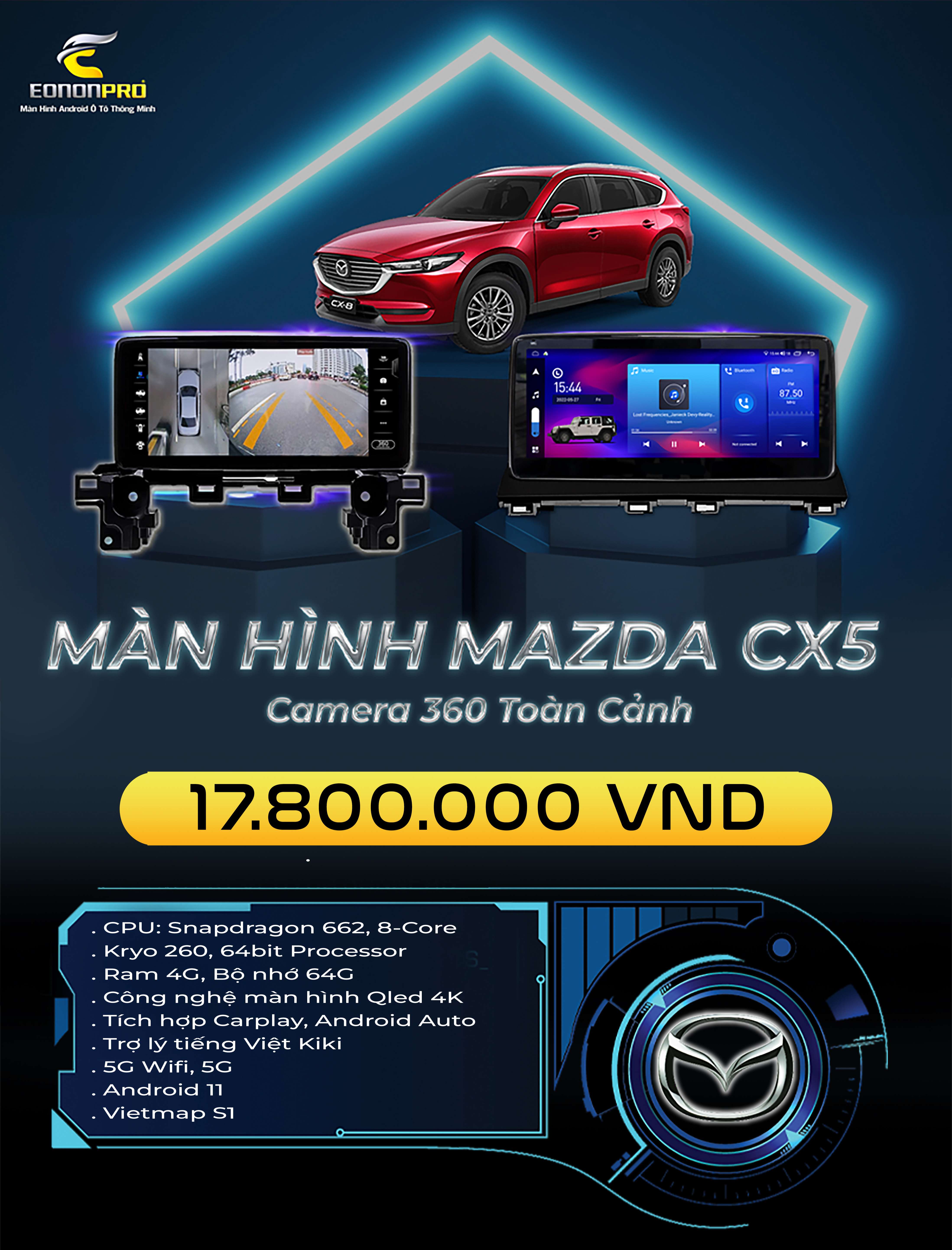Màn Hình Android Eonon Pro - Xe Mazda CX5